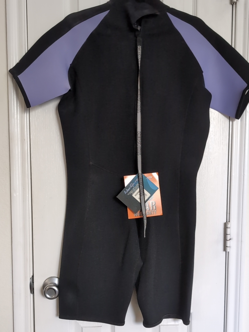 NeoSport Wetsuit - Black with Bluish-Lavender Panels